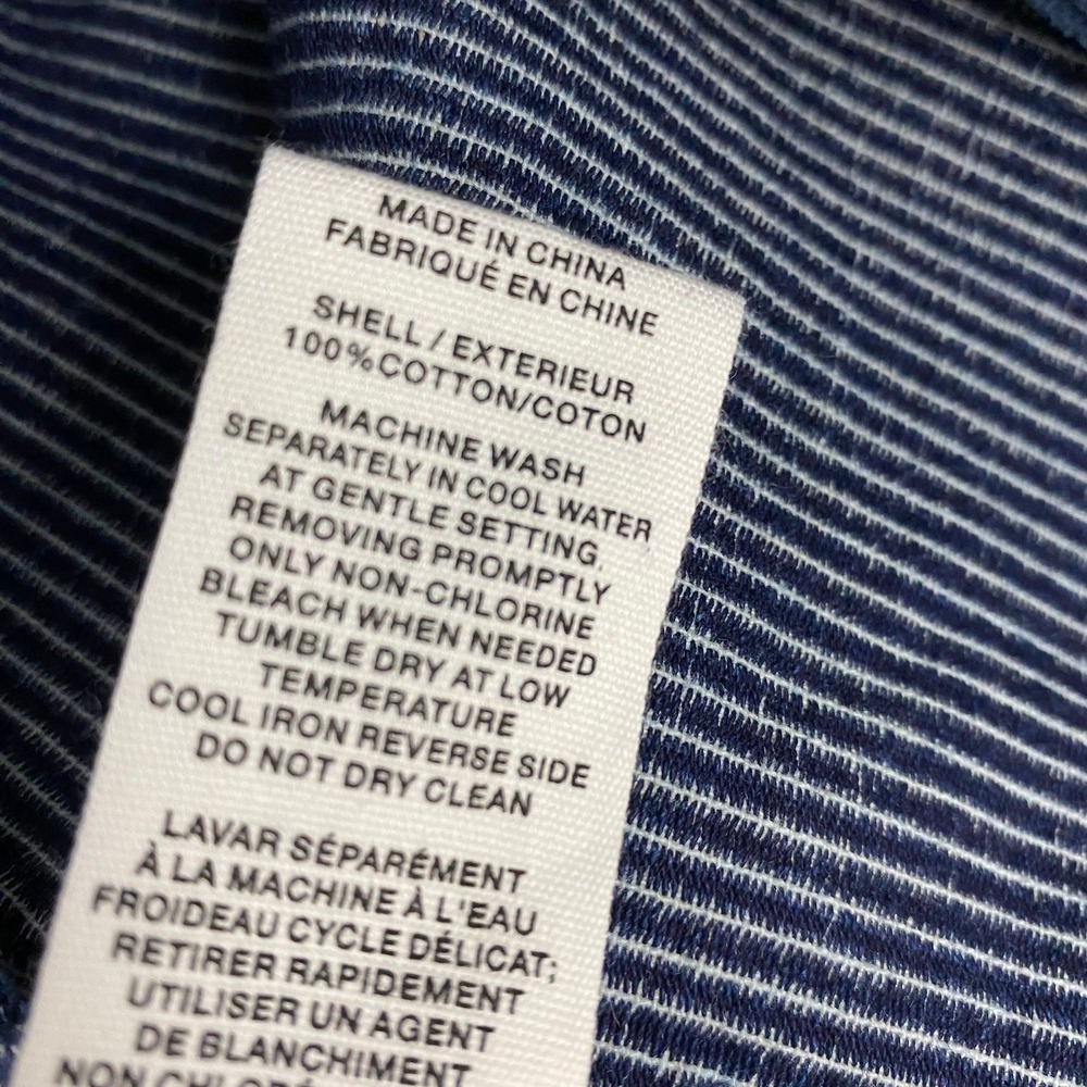 Avec Les Filles Corduroy Cropped Shacket Spring Jacket Women XL Blue Utility NWT - Picture 7 of 7